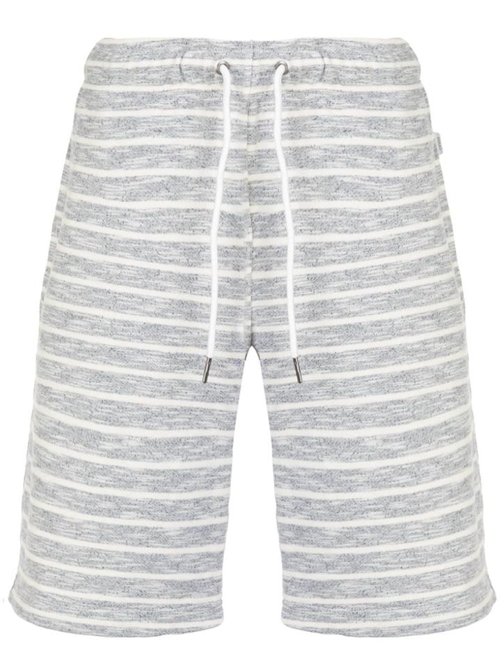 Onia Ssaul Heather Stripe Shorts - Grey