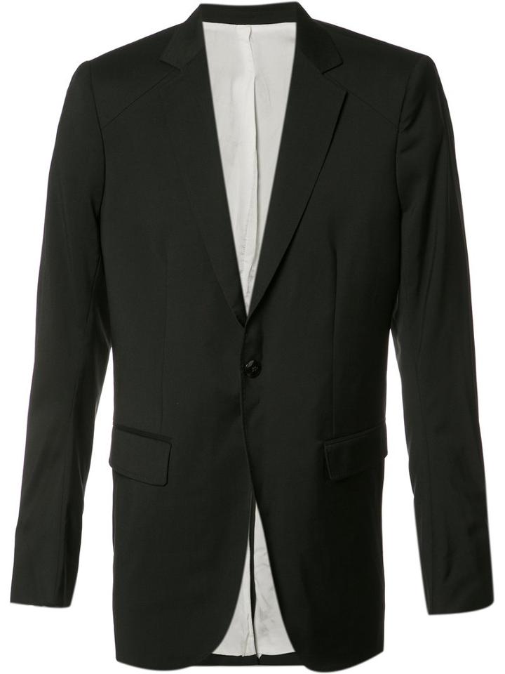 Thamanyah Dislocated Shoulder Blazer, Men's, Size: 50, Black, Wool