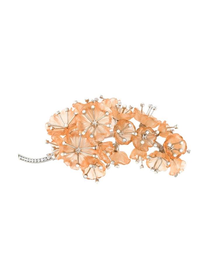Alexander Mcqueen Floral Brooch
