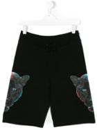 Marcelo Burlon County Of Milan Kids - Rufo Shorts - Kids - Cotton/polyester - 14 Yrs, Black