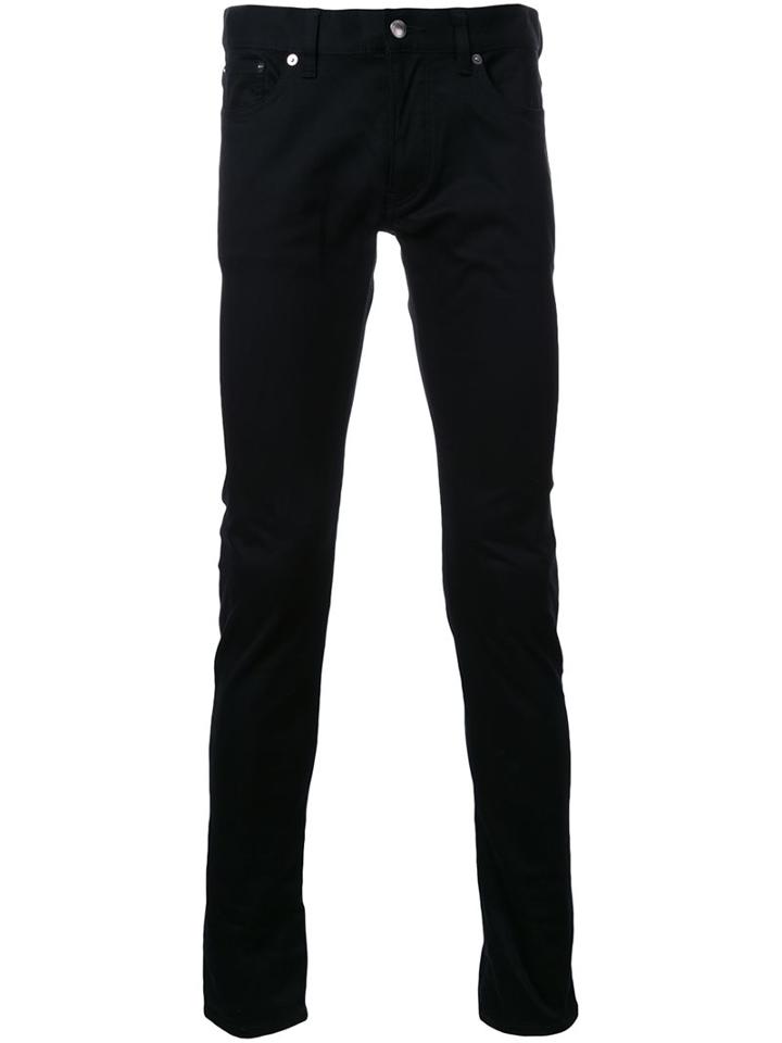 Attachment Skinny Trousers, Men's, Size: 3, Black, Cotton/polyurethane