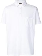 Loro Piana Classic Polo Shirt, Men's, Size: M, White, Cotton/spandex/elastane
