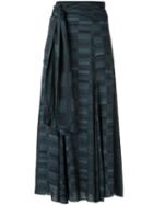 Lilly Sarti - Tie Waist Maxi Skirt - Women - Viscose - 36, Blue, Viscose