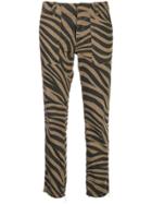 Nili Lotan Tiger Print Trousers - Brown