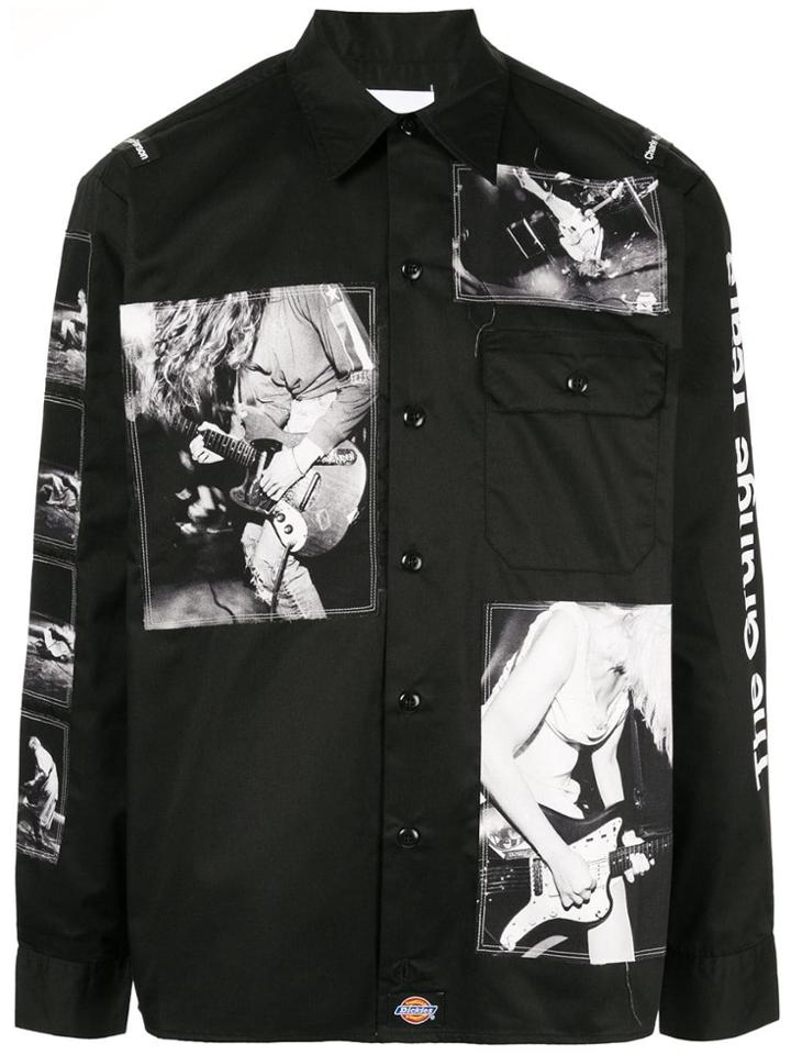 Takahiromiyashita The Soloist Printed Twill Shirt - Black