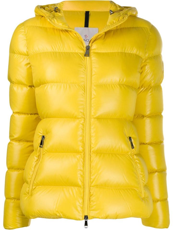Moncler Hooded Padded Jacket - Yellow