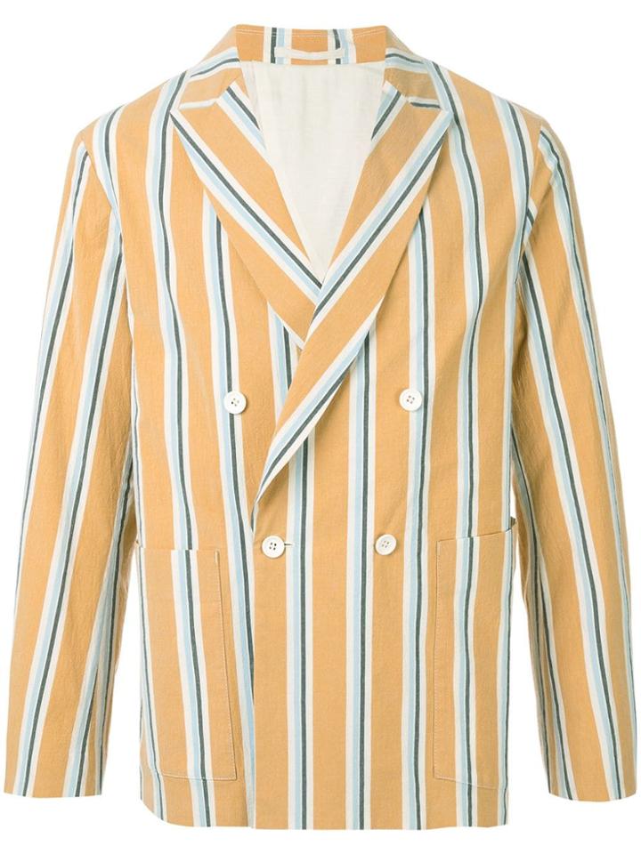 Tomorrowland Striped Double-breasted Blazer - Multicolour