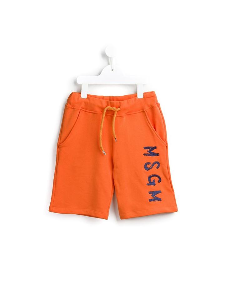 Msgm Kids Logo Sweat Shorts