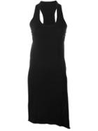 Isaac Sellam Experience Back Leather Detail Sleeveless Dress, Women's, Size: 40, Black, Cotton/calf Leather