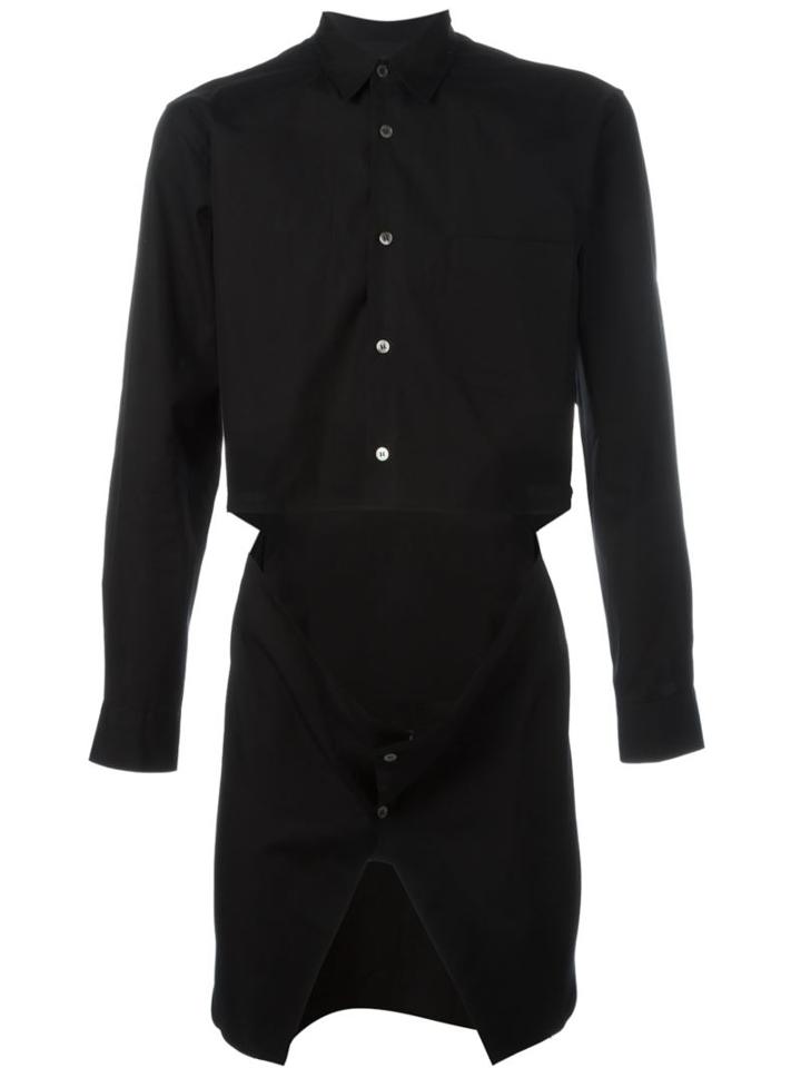 Comme Des Garçons Homme Plus Deconstructed Shirt, Men's, Size: S, Black, Cotton