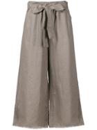 Gold Hawk Wide Leg Trousers - Brown