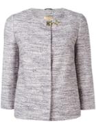 Fay Three-quarter Sleeve Jacket, Women's, Size: Small, Blue, Cotton/acrylic/viscose/cupro