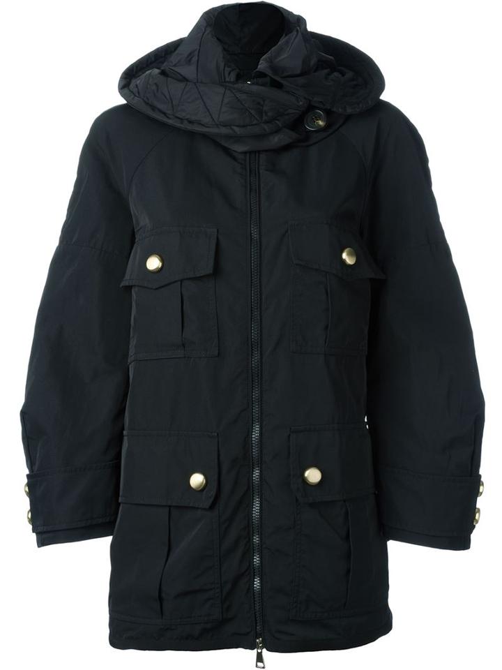 Moncler Multi Pocket Parka, Women's, Size: 3, Black, Polyamide/polyester/cotton