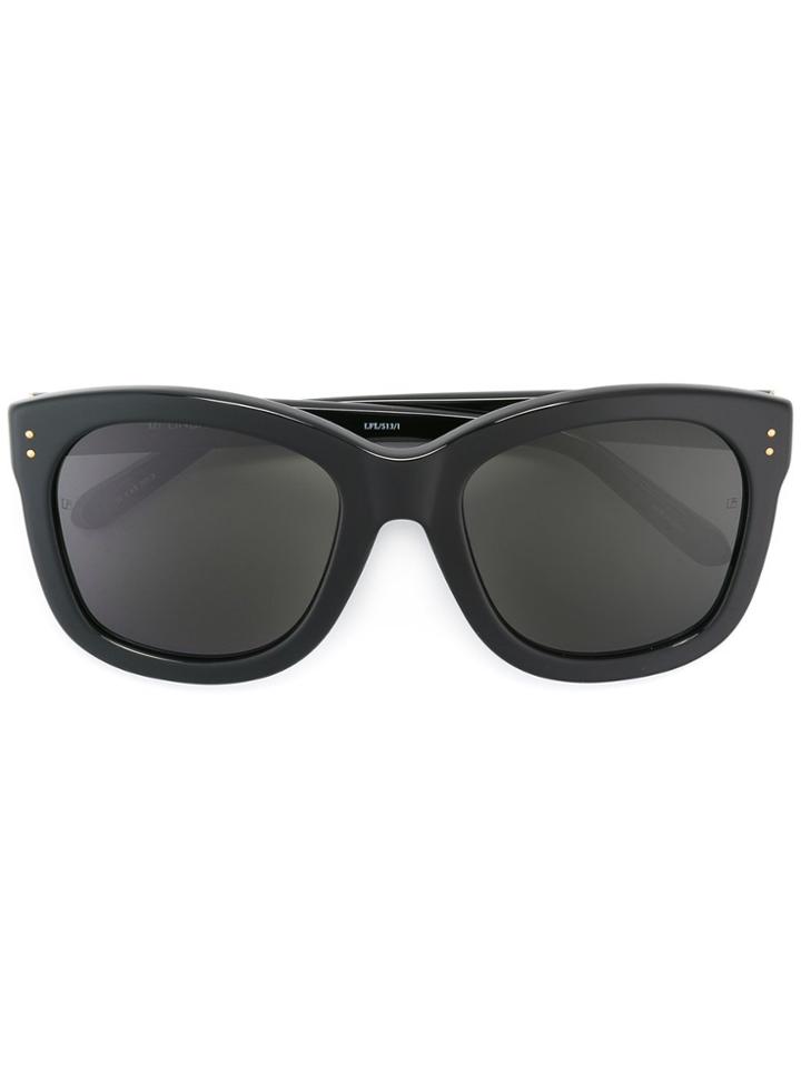 Linda Farrow Square Frame Sunglasses - Black