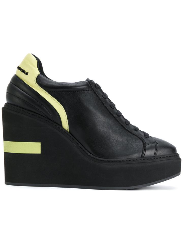 Manuel Barceló Platform Wedge Sneakers - Black