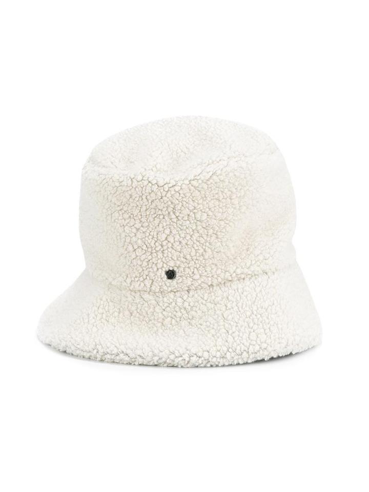 Maison Michel Textured Hat, Women's, Size: Small, Nude/neutrals, Cotton/wool