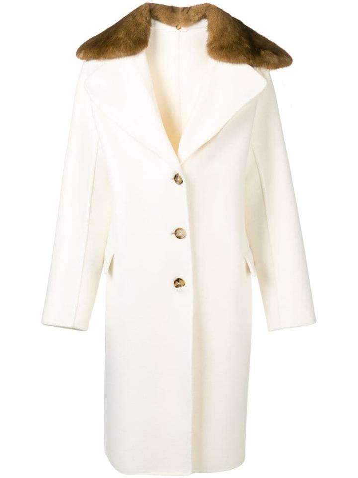 Ermanno Scervino Fur Trim Coat - Neutrals