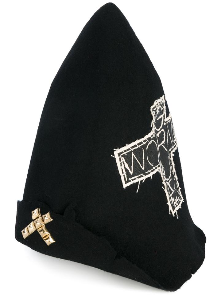 Heikki Salonen Embroidered Beanie Hat - Black