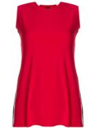Norma Kamali Side-striped Tank - Red