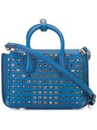 Mcm Studded Crossbody Bag, Women's, Blue