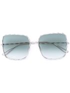 Elie Saab Oversized Sunglasses - Metallic