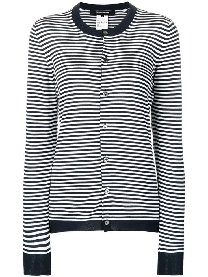 Junya Watanabe Striped Button Cardigan - Blue