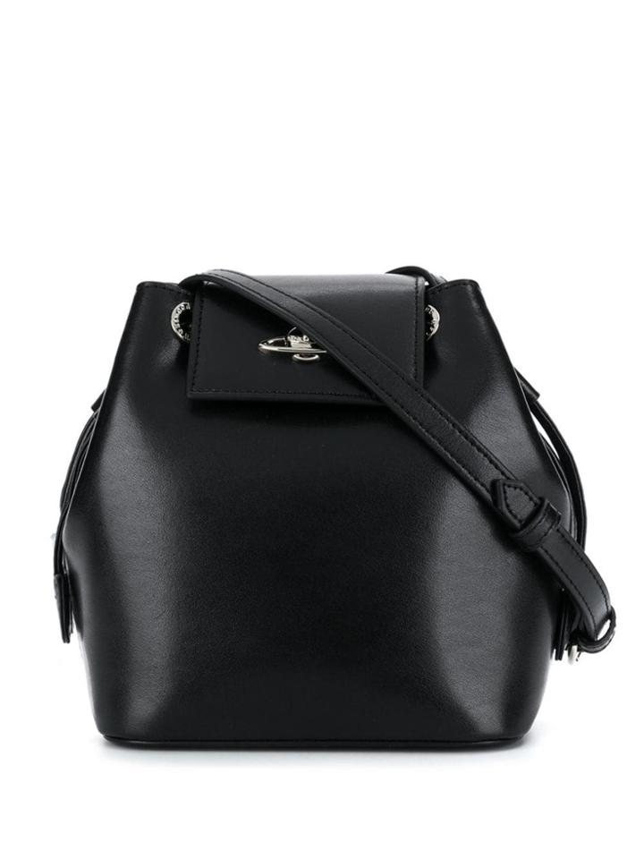 Vivienne Westwood Foldover Top Bucket Bag - Black