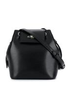 Vivienne Westwood Foldover Top Bucket Bag - Black