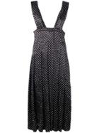 Comme Des Garçons Comme Des Garçons Pleated Pinafore Dress - Black