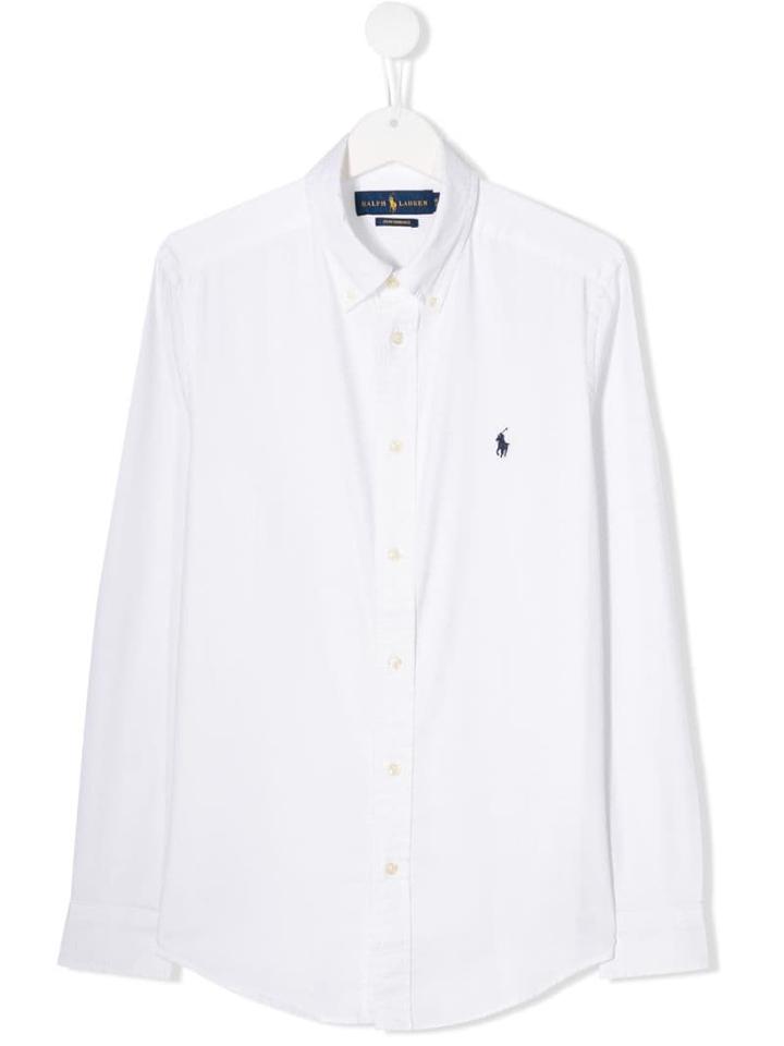 Ralph Lauren Kids Teen Button-up Shirt - White