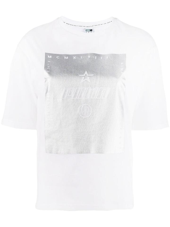 Puma Metallic Print T-shirt - White