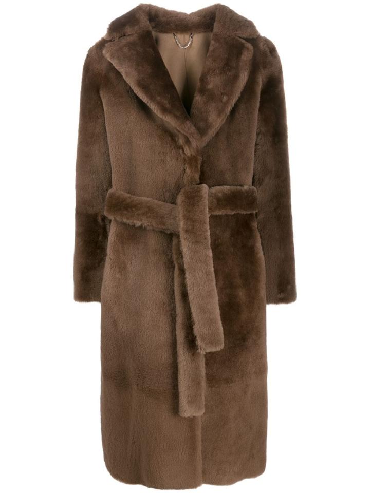 Desa 1972 Longline Coat - Brown