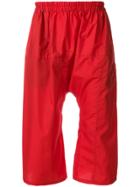 Raf Simons Cropped Trousers - Red