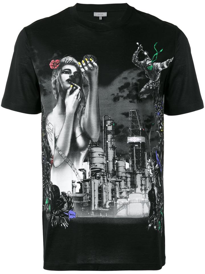 Lanvin 'the Refinery' T-shirt, Men's, Size: Small, Black, Cotton