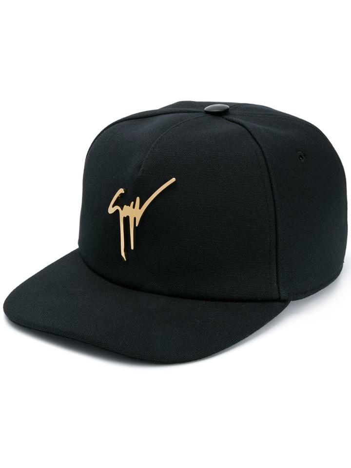 Giuseppe Zanotti Design Kenneth Logo Hat - Black