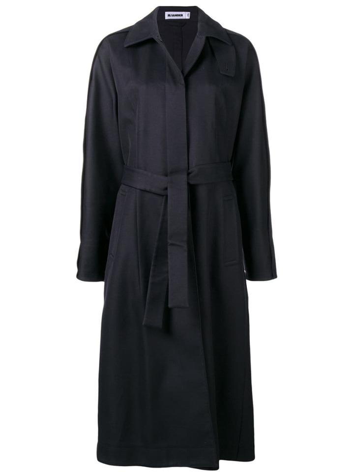 Jil Sander Wrap Coat - Blue
