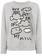 6397 Clouds Print Sweatshirt - Grey