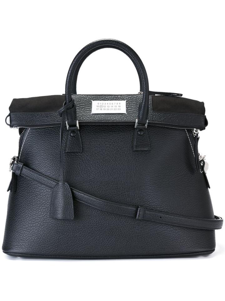Maison Margiela 5ac Tote, Women's, Black, Calf Leather/cotton
