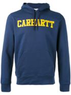 Carhartt - Logo Hooded Sweatshirt - Men - Cotton - M, Blue, Cotton