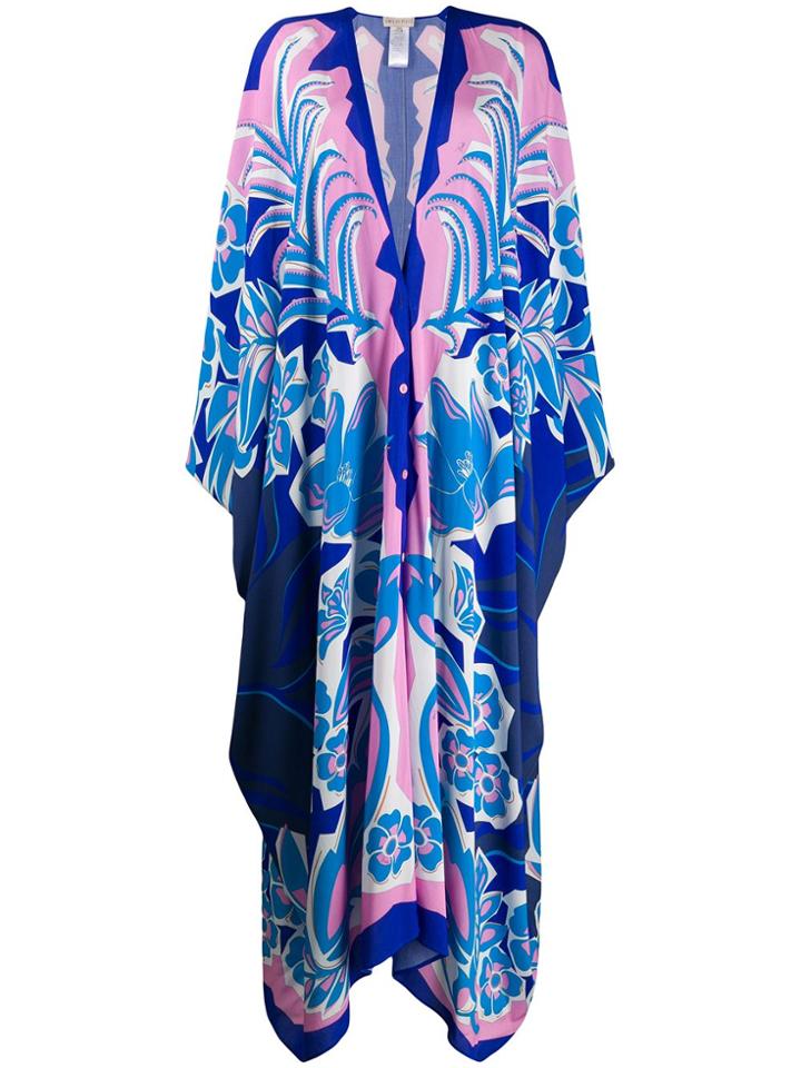 Emilio Pucci Floral Long Caftan - Pink