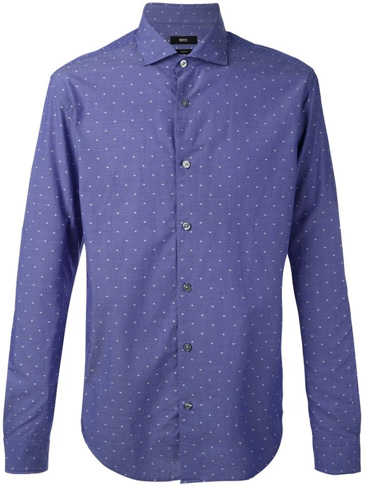 Boss Hugo Boss - Printed Shirt - Men - Cotton - Xxl, Blue, Cotton
