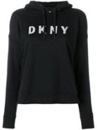 Donna Karan Logo Hoodie - Black