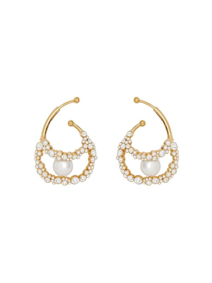 Burberry Crystal Ear Cuffs - Gold
