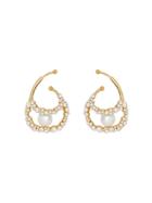 Burberry Crystal Ear Cuffs - Gold