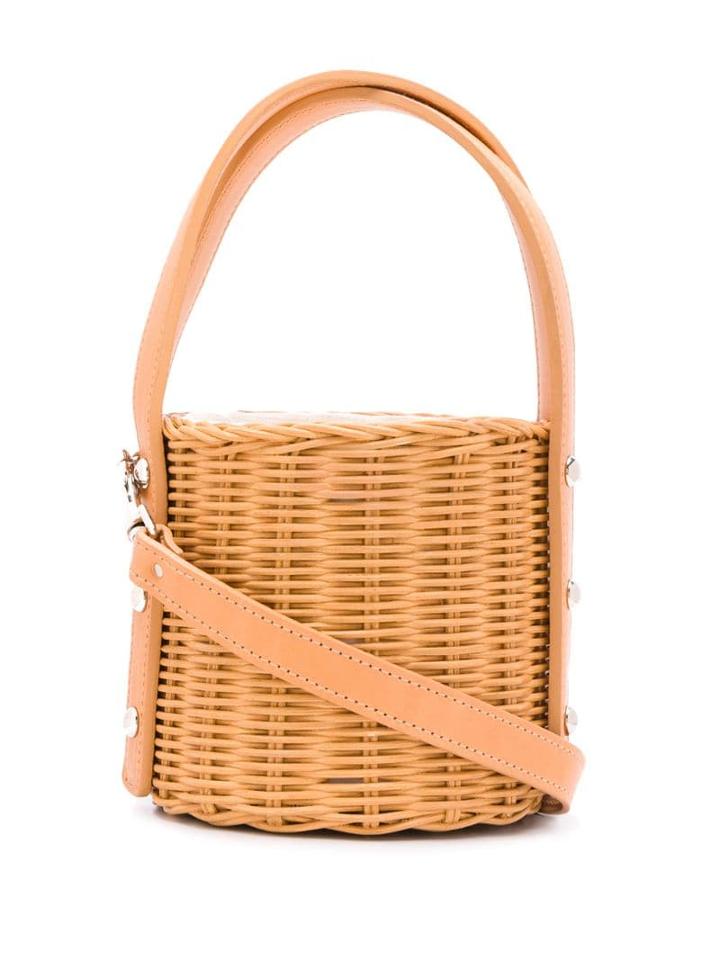 Wicker Wings Quan Bucket Bag - Orange