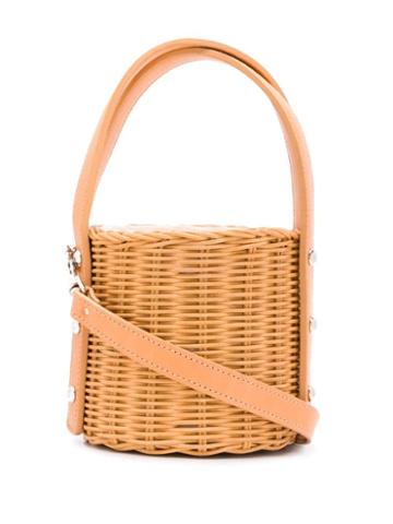 Wicker Wings Quan Bucket Bag - Orange