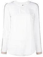 Akris Punto Buttoned Longsleeves Blouse, Women's, Size: 36, White, Viscose/acetate