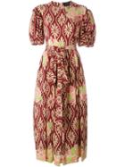 Simone Rocha Floral Print Dress, Women's, Size: 10, Red, Silk