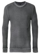 Paolo Pecora Ombre Chest Detail Sweater - Black