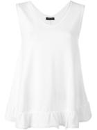 Twin-set Ruffle Detail V-neck Top